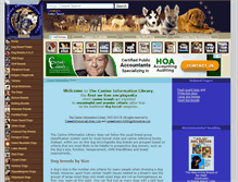 Tablet Screenshot of caninebreeds.bulldoginformation.com